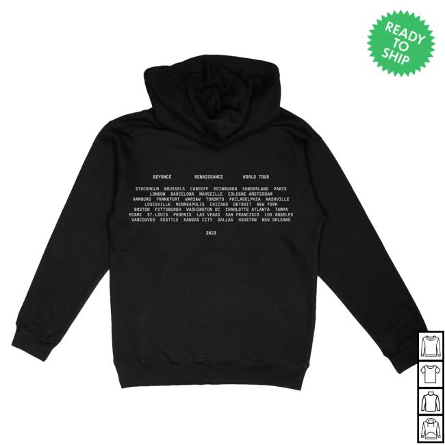 Official Beyoncé Official Renaissance World Tour Merch On Air Crew neck Sweatshirt Beyonce