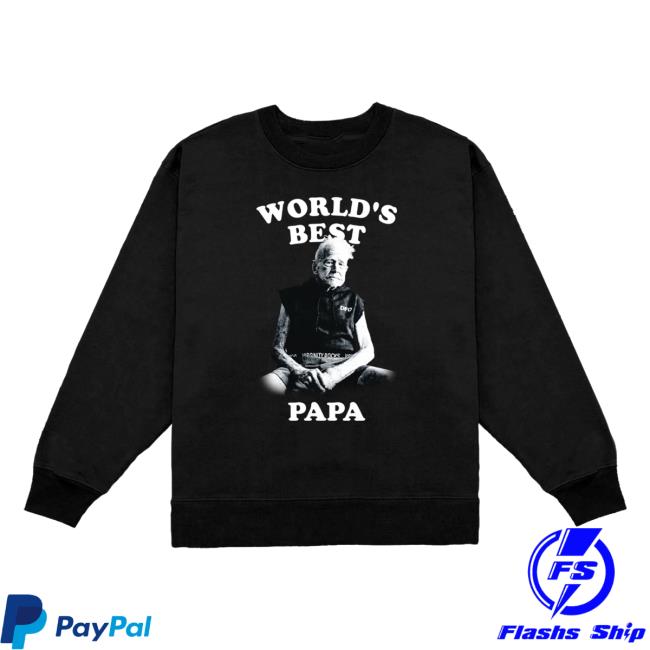 Official Worlds Best Papa Black Shirt