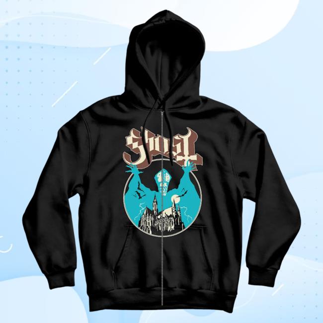 Official Ghost Band Rock Backstreet Merch Store Shop Opus Eponymous Zip Up Sweatshirt Backstreetmerch