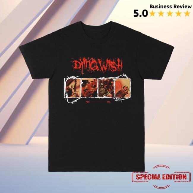 Dying Wish Official Merch Barbed Wire Band New Shirt