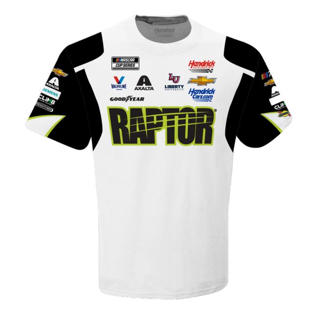 Official Nascar Store Merch Shop William Byron Hendrick Motorsports Team Collection White Axalta Sublimated Team Uniform Top Shirt