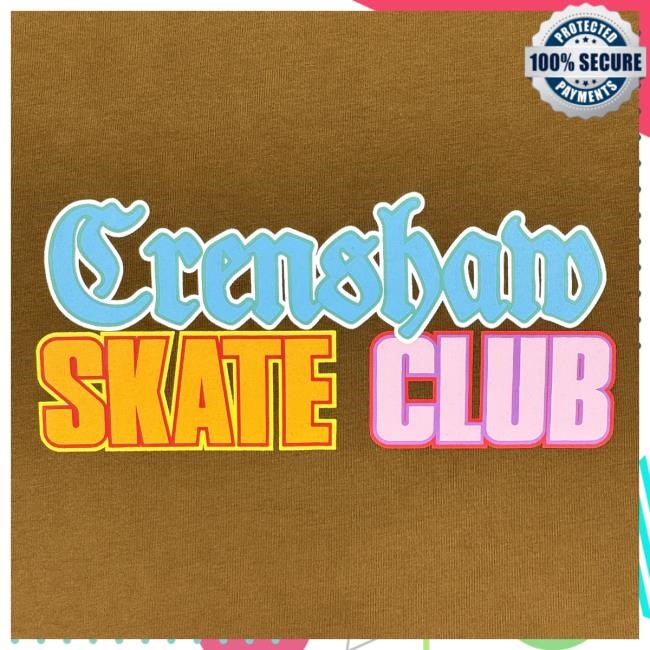 Official Crenshaw Skate Club Underground Logo Top Shirt Crenshawskateclub