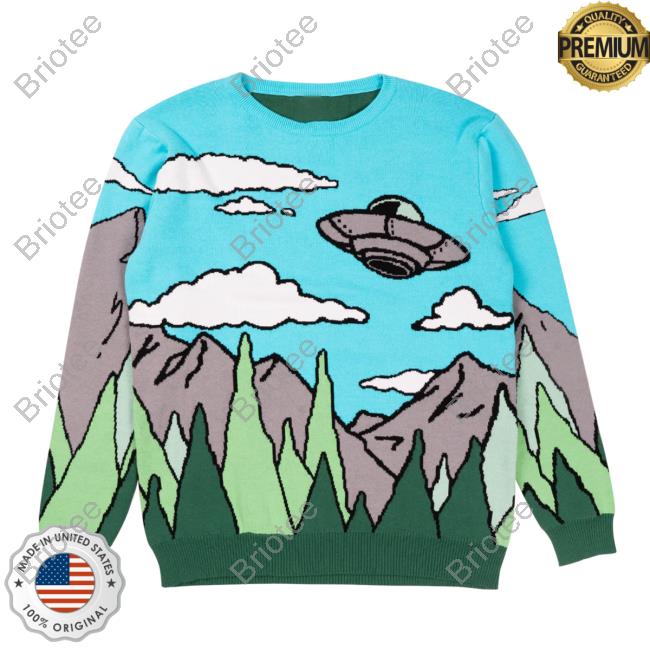 Official Elvis The Alien Ayylien Clothing UFO Knit Sweatshirt