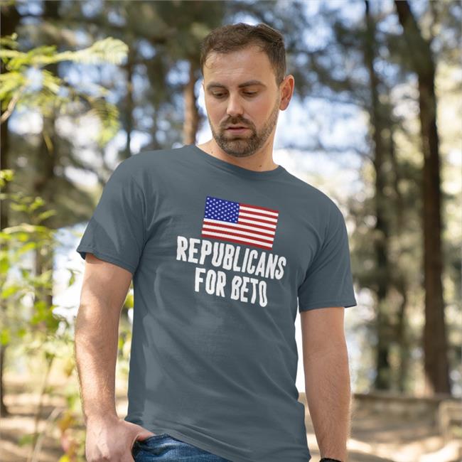 Texas Republicans For Beto American Flag Tee Shirt Beto For Governor Marko Silberhand