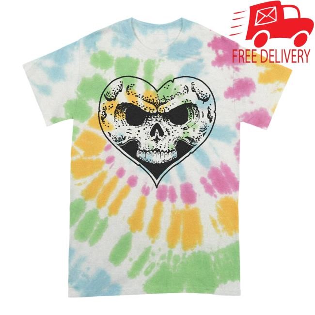 Alexisonfire Heartskull Tie Dye Tee Shirt Alexisonfire Merch