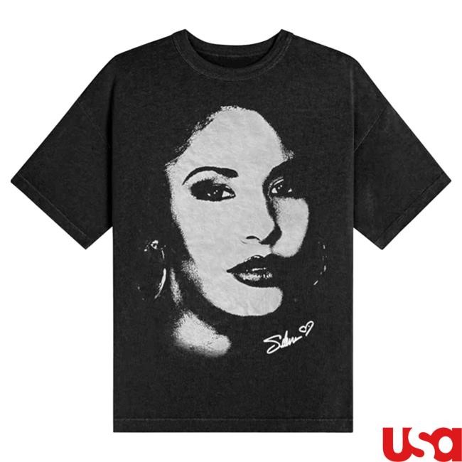 Official Selena Quintanilla Merch Selena Full Face Tee