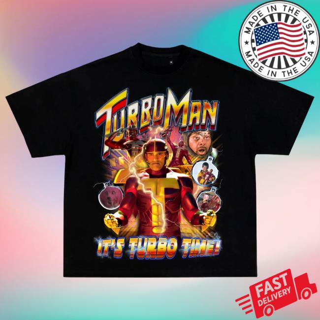 Official Tytattyre Merch Shop Turbo Man It's Turbo Time New Tee