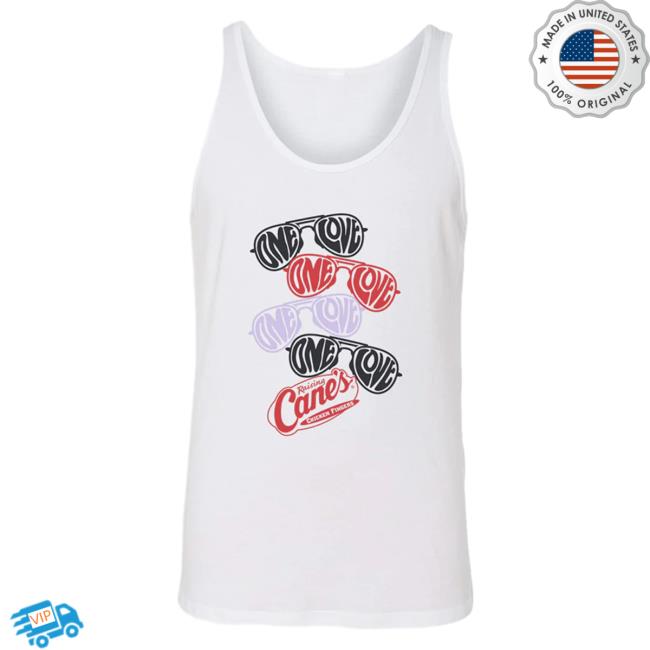 Official Canes Merch Store Raising Cane's Gear One Love™ Tank Hot Shirt Canes Apparel Clothing Shop