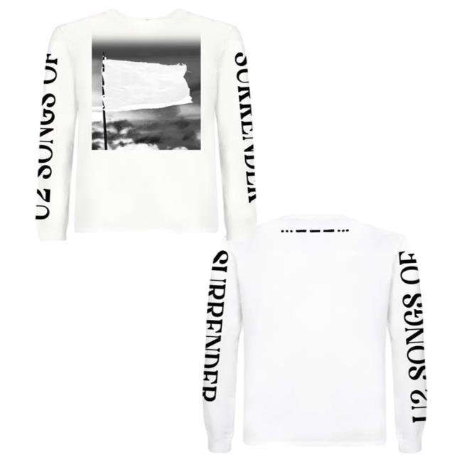 U2 Songs Of Surrender New Long Sleeve Tee White