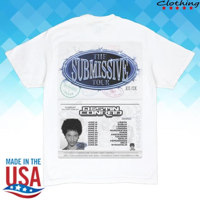 Official Destin Conrad Shop EU/UK SUBMISSIVE Tour Tees DestinConrad