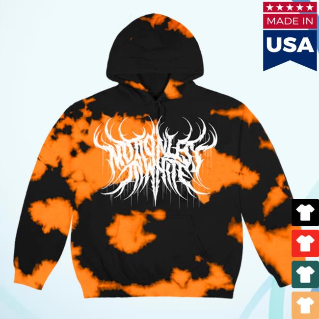 Miw Merch Motionless In White Orange Bleach Hoodie