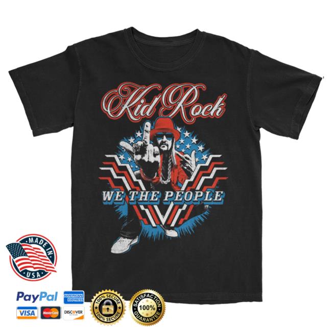 Official Kid Rock Clothing Shop Store Stars And Stripes We The People Let's Go Brandon Tee KidRock Merch