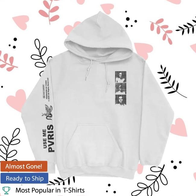 Use Me White Pullover Hoodie Pvris Merch