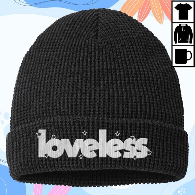 Official Loveless Merch Shop Split Starry Logo Beanie Hat