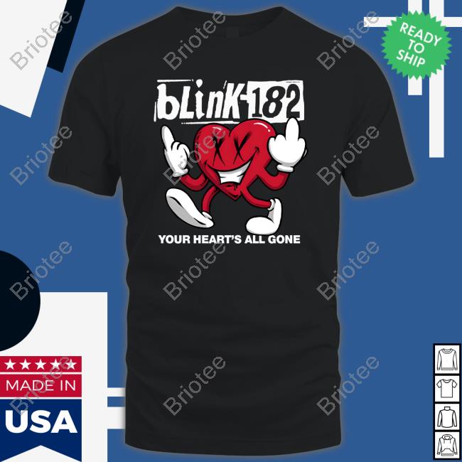 Blink 182 Merch Your Heart's All Gone Hoodie
