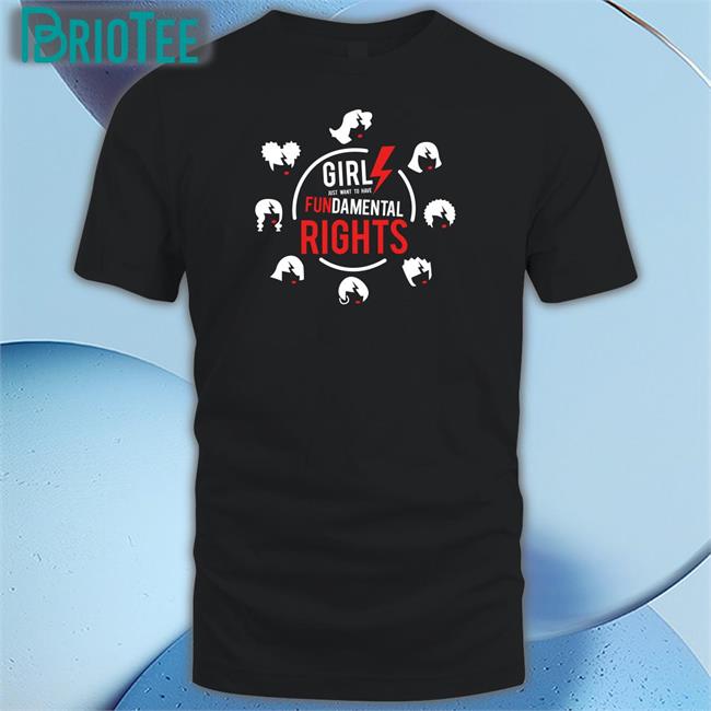 Bonfire Merch Girls Just Want to Have Fundamental Rights T Shirt Cyndi Lauper