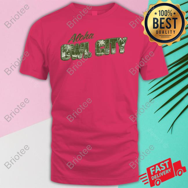 Official Owl City Merch Aloha Owl City T Shirt Coco Moon