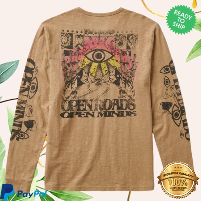 Official Roark Clothing Store Shop Open Roads Long Sleeve Shirt New Tan