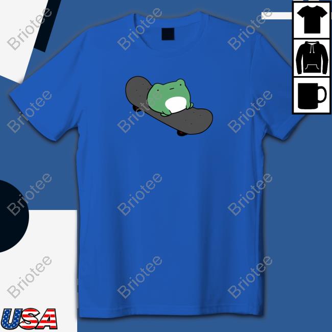 Michelle Of The Otter Skateboard Frog Shirt Michellexotters Long Sleeve Tee Shirt