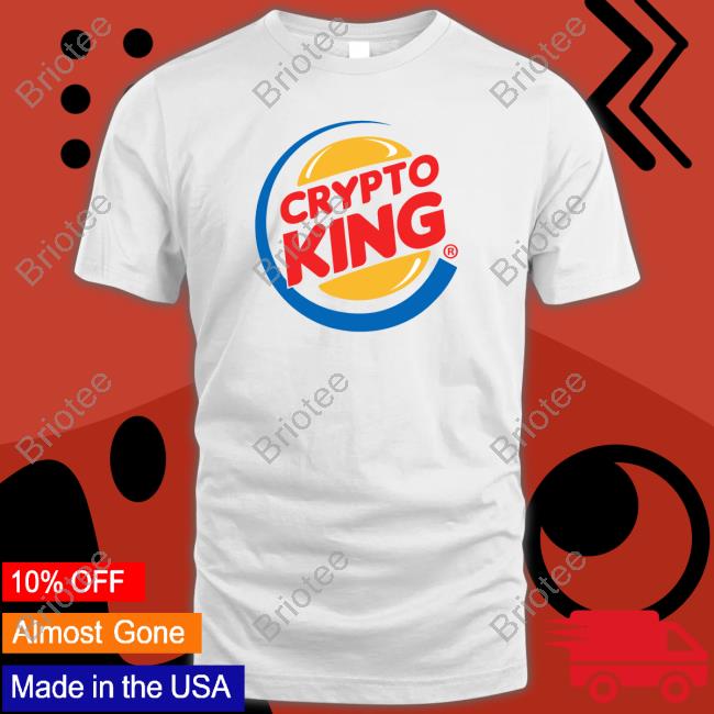 Coin Bureau Merch Crypto King White T Shirts