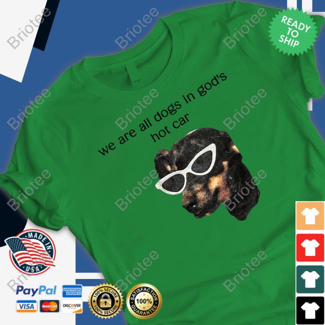 Shirtsthtgohard We Are All Dogs In God's Hot Car Shirt Shirts That Go Hard