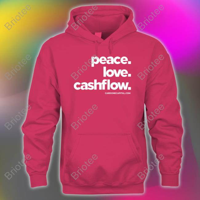 Grant Cardone Store Merch Peace Love Cashflow Hoodie