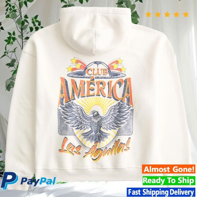 Boxy Club América Las Águillas Graphic Hoodie Hollister Official Merch | Club América Las Águillas Official | Soccer Fan Gear