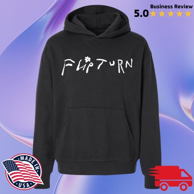 Official Flipturn Store Black Hooded Sweatshirt