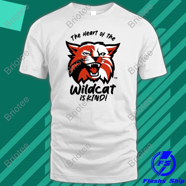 Official The Heart Of The Wildcat Is Kind Tee Shirt Kind T&L Graphics Shirts