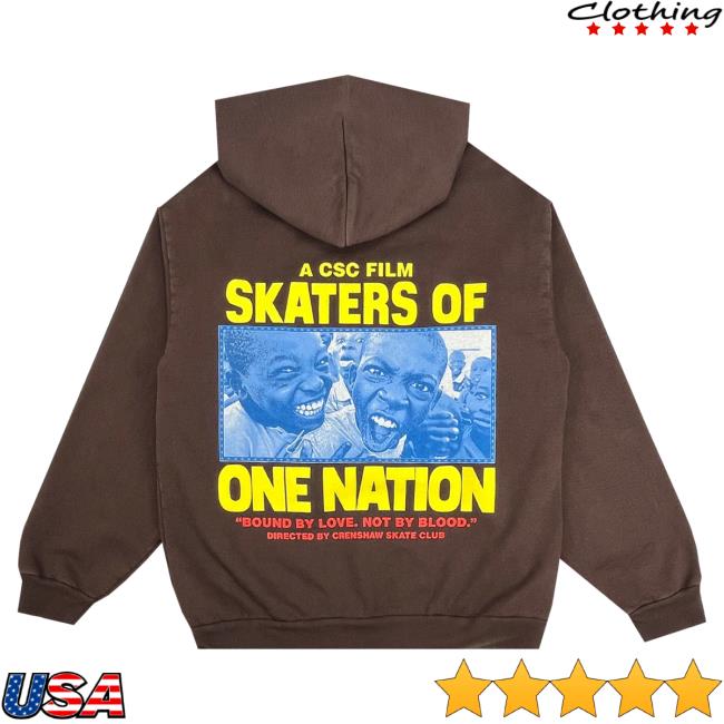 Official Crenshaw Skate Club S.O.O.N Attractive Hoodie Brown CrenshawSkateClub