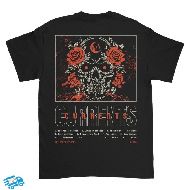 Currents Skull & Rose Tee Currents Band Merch