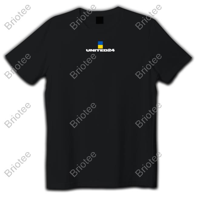 Volodymyr Zelenskyy United24 Black Tee Shirt