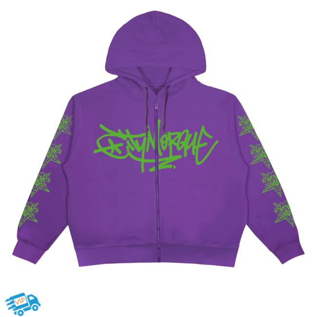 Official Graffiti Washed Zip Sweatshirts