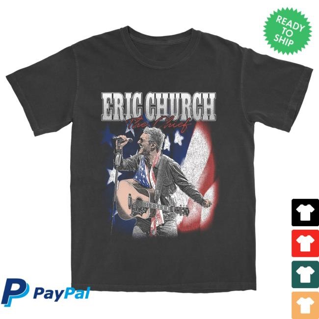 Eric Church The Chief Stars & Stripes Shirts | Eric Church Official Merch Store Shop