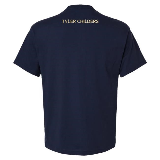 Official Tyler Childers Merch Store Tyler Childers Hickman Holler Hunting Club Crest Navy Shirt