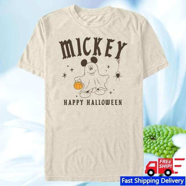 Official Disney Mickey Mouse ''Happy Halloween'' Tee for Adults