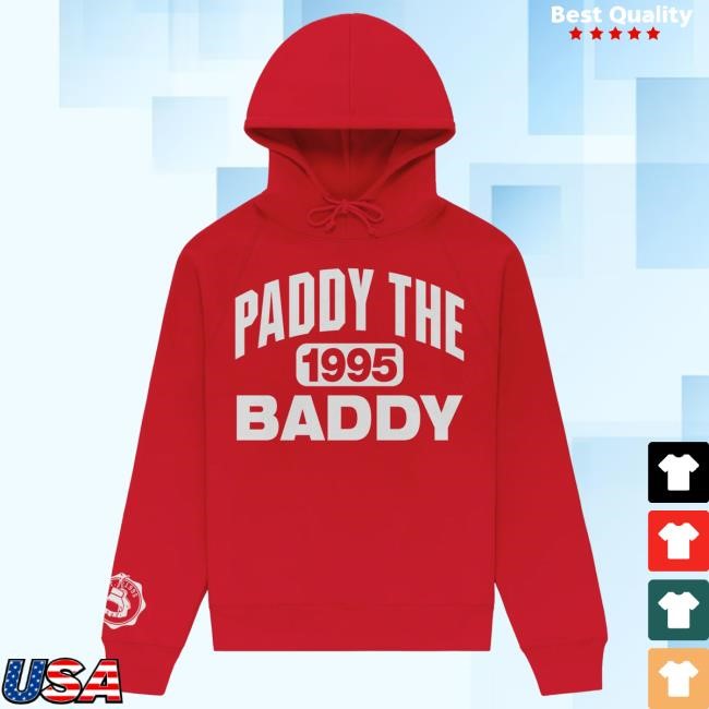 Official Paddy The Baddy Established Red Sweatshirts