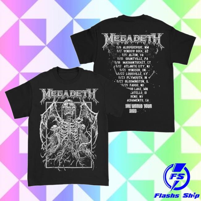 Megadeth Vic Rising 2023 Fall Tour Shirt Official Megadeth Merch Store
