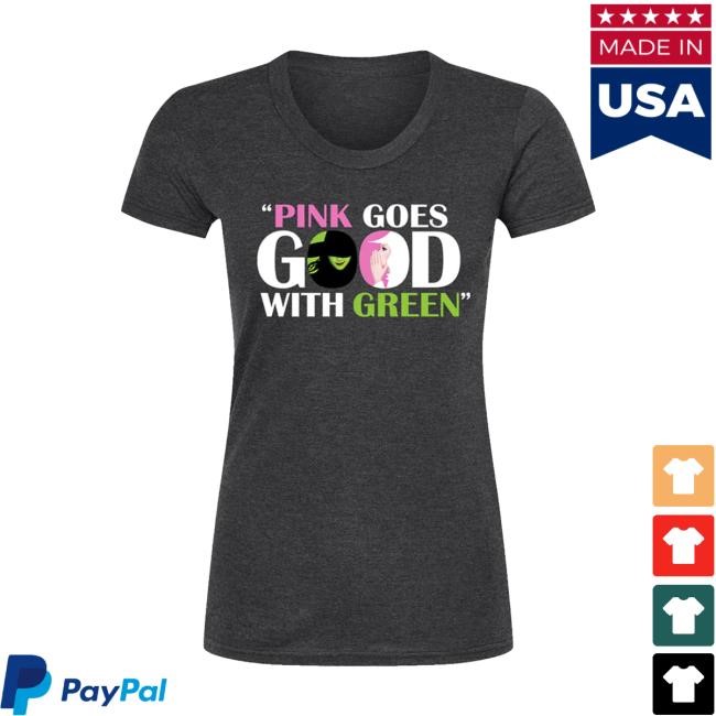 Wicked Pink Green LS Tee Wicked the Musical Shop