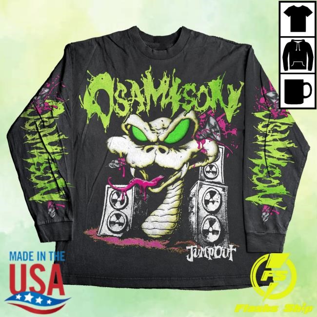 Official Osamason Merch Store Shop OsamaSon Snake EU Black Tour LongSleeve