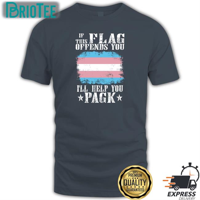 Trans If This Flag Offends You I'll Help You Pagk Crewneck Sweatshirt Vampire Catboy