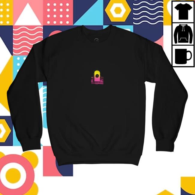 Official Melting Clock Black Hooded Sweatshirt