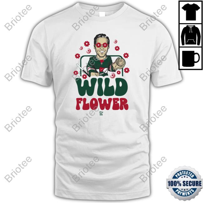 Official Zuccy Hockey Lodge Merch Minnesota Wild Sotastick Fleury Wild Flower T Shirts