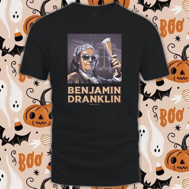 Widjana Benjamin Dranklin art portrait Long Sleeve Tee