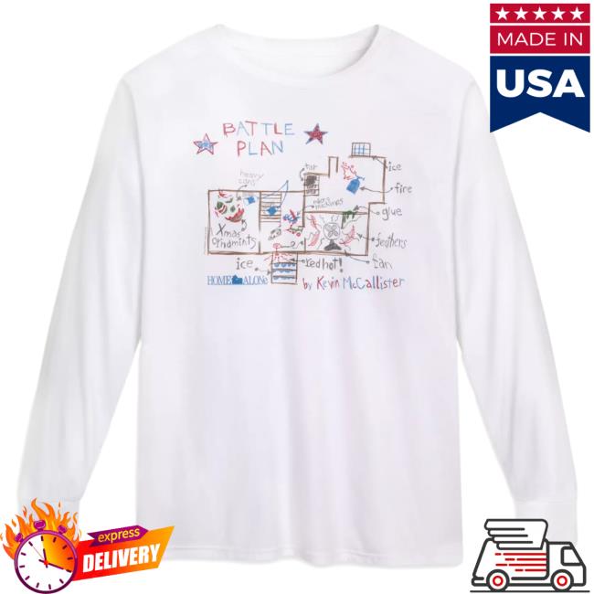 Official Shop Disney Merch Store Kevin Mccallister Battle Plan Long Sleeve T Shirt Home Alone Shopdisney