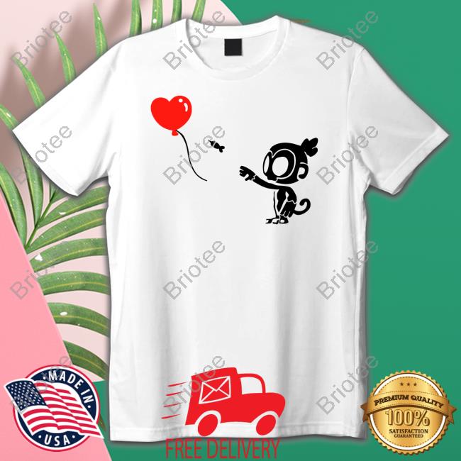 Official Monkey With Bloon Shirt Hoodies
