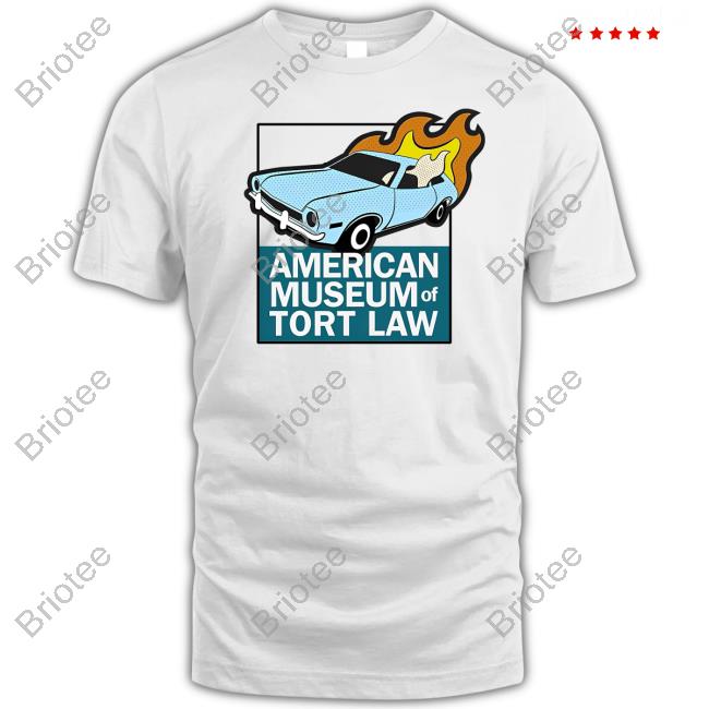 Official American Museum Of Tort Law Store Flaming Pinto Logo T-Shirt