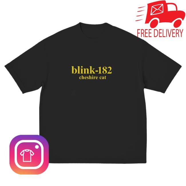 Blink 182 Merch Store Blink-182 Cheshire Cat Album Cover T Shirt Blink182
