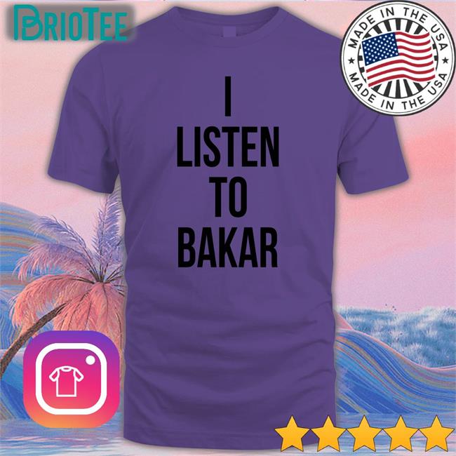 Yeaabk I Listen To Bakar T Shirt White