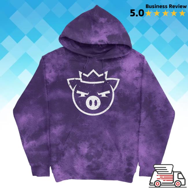 Official Technoblade Mech Store Technoblade Ghost King Glow In The Dark Hoodie (Purple Cloud Wash) Tees Technoblade Apparel Clothing Shop